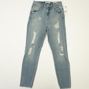 GUESS  Ripped Skinny High Rise Ankle Jeans 28